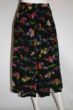 Load image into Gallery viewer, Vintage Yves Saint Laurent Rive Gauche Floral Pleated Skirt