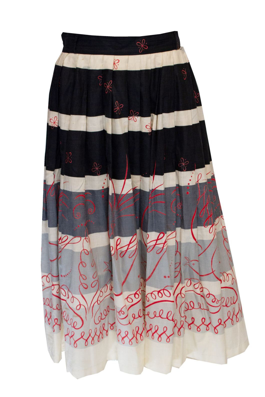 A Vintage 1950s Cruise Cotton summer Skirt