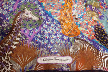 Load image into Gallery viewer, A vintage ferragamo jungle animal printed silk scarf