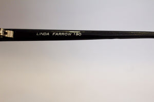 A pair of 1980s black linda farrow sunglasses