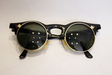 Load image into Gallery viewer, A pair of 1980s black linda farrow sunglasses