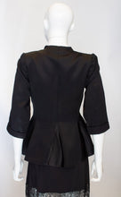 Load image into Gallery viewer, A Vintage 1940s Black Satin short sleeved Jacket