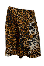 Load image into Gallery viewer, Yves Saint Laurent Animal Print Silk Skirt