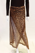 Load image into Gallery viewer, A vintage dolce and gabbana leopard print beach wrap skirt