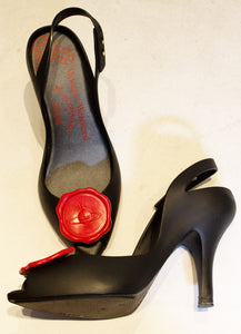 A pair of Vivienne Westwood Anglomania Peep Toe Shoes