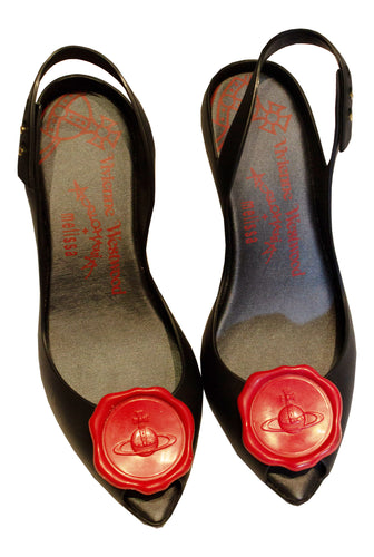 A pair of Vivienne Westwood Anglomania Peep Toe Shoes