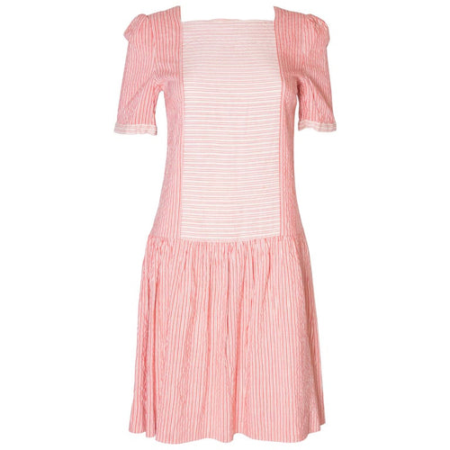 A Vintage 1990s stripe cotton summer day dress by Gina Fratini