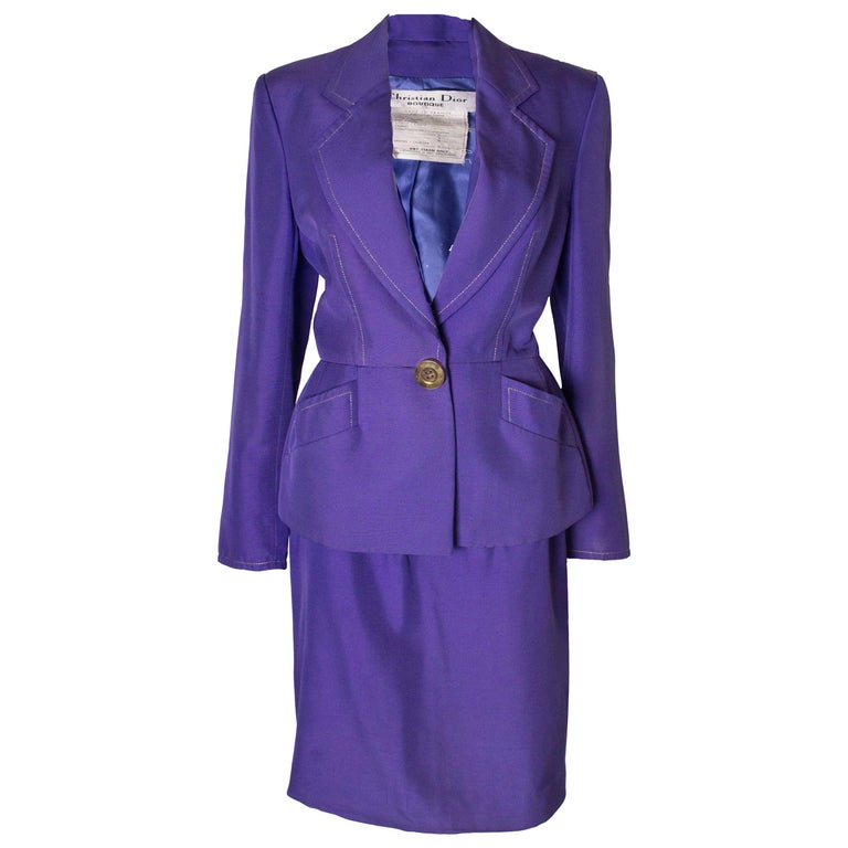 Christian Dior Vintage Numbered Silk Suit – modesandmore