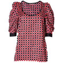 Load image into Gallery viewer, Yves Saint Laurent Red, Black and White Blouse