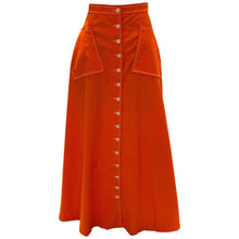 Load image into Gallery viewer, Vintage Quad Orange Long Skirt
