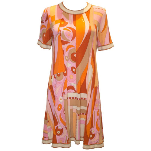 A Vintage 1960s Averardo Bessi printed Silk Jersey Dress