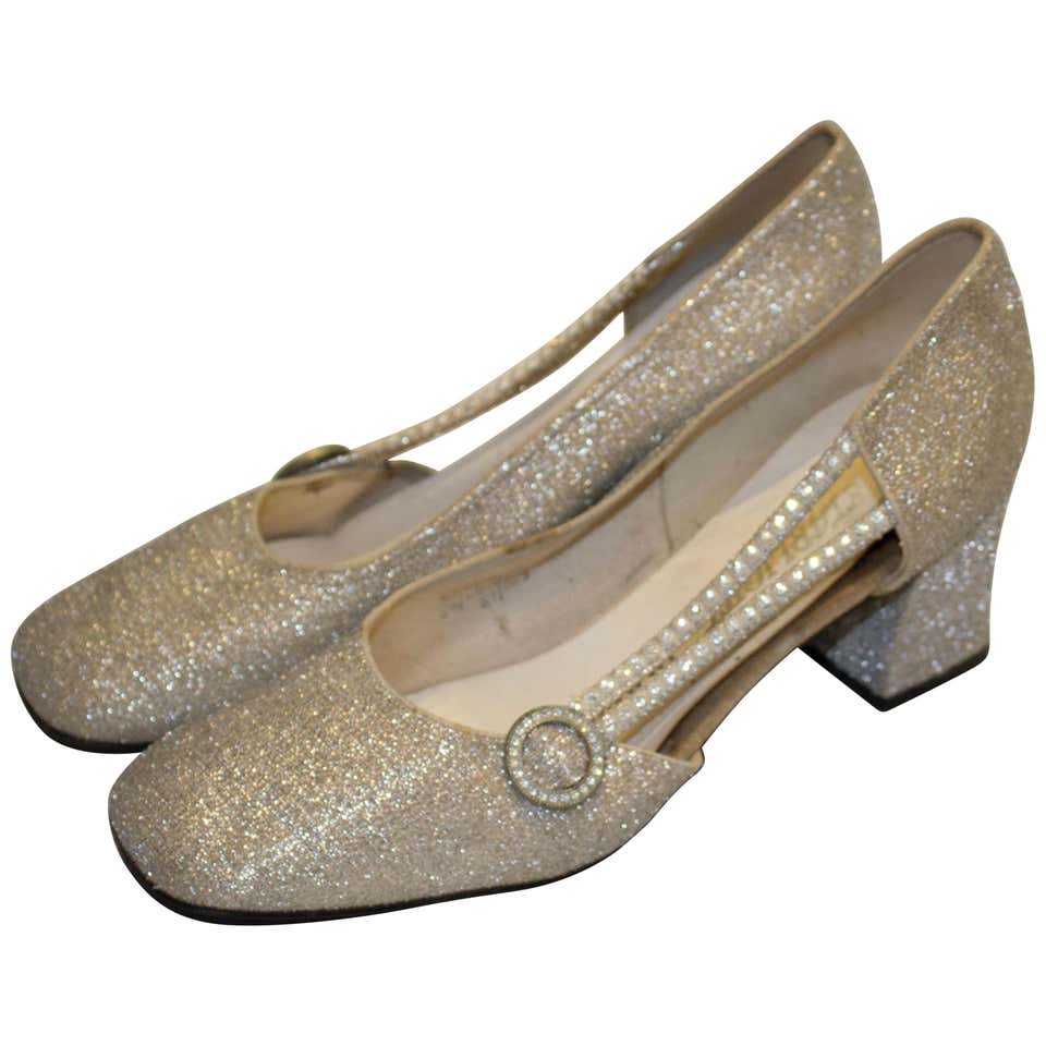 Vintage sales silver shoes