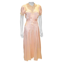 Load image into Gallery viewer, A Vintage 1940s Pink Silk Satin Lingerie Jumpsuit