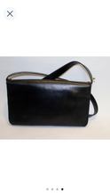 Load image into Gallery viewer, A 1990s Loewe black Leather Handbag with Adjustable Strap