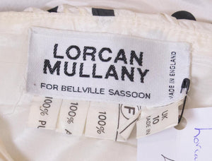 Vintage Lorcan Mullany Spot Silk Gown