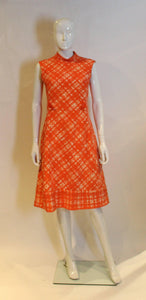 1960s Pierre Balmain Orange Dress and Jacket