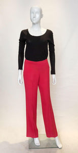 Gucci Pink Silk Trousers