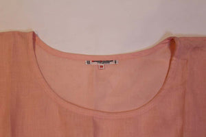 A vintage 1970s Yves Saint Laurent Rive Gauche pale Pink Linen Top