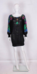Sequin and Beaded Evening Sweater by Mannell