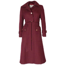 Load image into Gallery viewer, Burgundy Wool Coat by Aquascutum