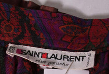 Load image into Gallery viewer, A vintage 1970s Yves saint Laurent Rive Gauche Paisley Print Skirt