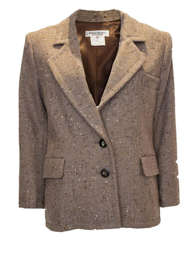 A Vintage 1990s Yves Saint Laurent Rive Gauche autumnal Jacket