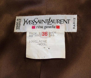 A Vintage 1990s Yves Saint Laurent Rive Gauche autumnal Jacket