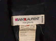 Load image into Gallery viewer, A vintage 1980s dark navy Yves Saint Laurent Vintage Rive Gauche Jacket