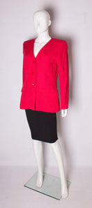 A Vintage 1970s Yves Saint Laurent Red Jacket
