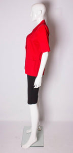 Vintage Yves Saint Laurent Red Jacket