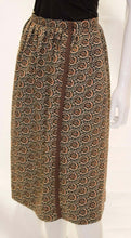 Load image into Gallery viewer, A Vintage 1970s Yves Saint Laurent Rive Gauche autumnal Wrap Over Skirt