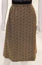 Load image into Gallery viewer, A Vintage 1970s Yves Saint Laurent Rive Gauche autumnal Wrap Over Skirt