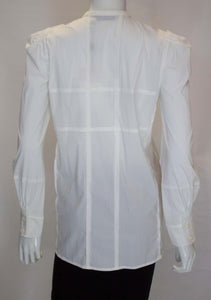 A White Cotton Shirt by Yves Saint Laurent Rive Gauche