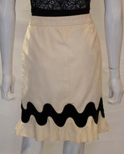 Load image into Gallery viewer, A Yves Saint Laurent Rive Gauche White and Black Skirt