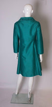 Load image into Gallery viewer, A Vintage 1960s Teal Coloured dress coat /evening jacket