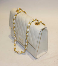 Load image into Gallery viewer, Vintage White Leather Hane Mori Bag