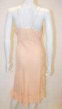 Load image into Gallery viewer, A Vintage 1940s Silk peach Slip Dress