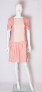 A Vintage 1990s stripe cotton summer day dress by Gina Fratini