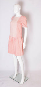 A Vintage 1990s stripe cotton summer day dress by Gina Fratini