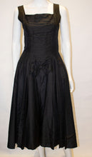 Load image into Gallery viewer, A Vintage 1950s Suzy Perette Black Cocktail Dress