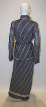 Load image into Gallery viewer, A Vintage 1970s silver Ian Peters Knitted Dress and Jacket