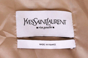 A vintage 2000 Yves Saint Laurent Linen/Silk Mix double collared Jacket