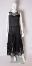 Load image into Gallery viewer, Vintage 1920s Black Evening Gown
