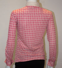 Load image into Gallery viewer, A Vintage 1960s Nina Ricci Red and White logo button up Shirt