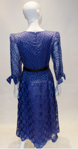 A Vintage 1980s Donald Campbell Silk Spot Dress