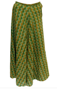A Vintage 1970s autumnal Fabindia Cotton Skirt