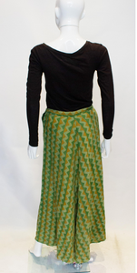 A Vintage 1970s autumnal Fabindia Cotton Skirt