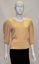 Load image into Gallery viewer, A Vintage 1970s Jean Muir peach Cashmere Jumper
