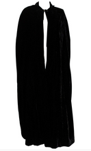 Load image into Gallery viewer, A Vintage 1960s Marshall and Snellgrove Black Silk Velvet Cape