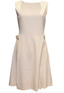 A Vintage 1960s White Crepe Dress by Berketex